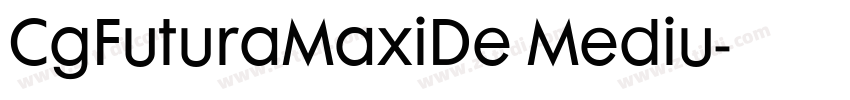 CgFuturaMaxiDe Mediu字体转换